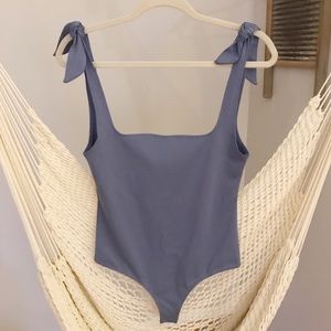 Free People Tie Shoulder Bodysuit Medium
